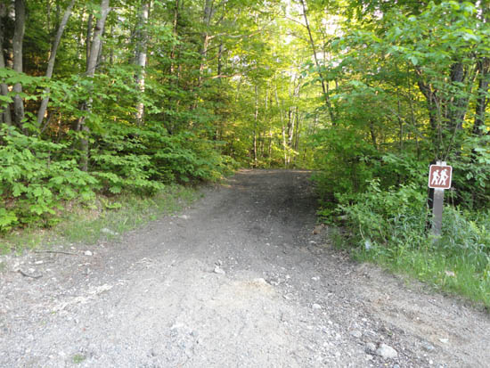 The Wachipauka Pond Trail trailhead off Route 25