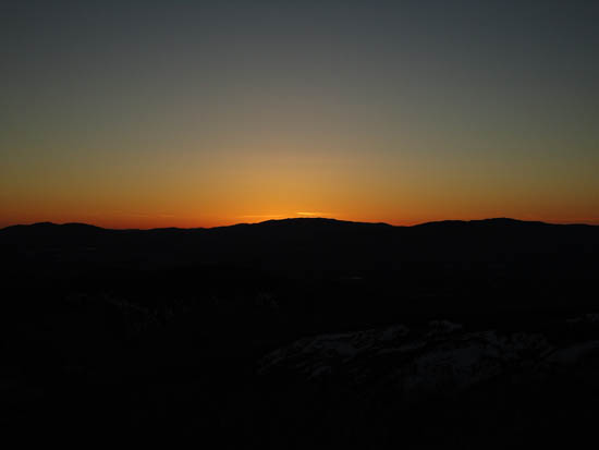 The sunset as seen from Welch Mountain - Click to enlarge