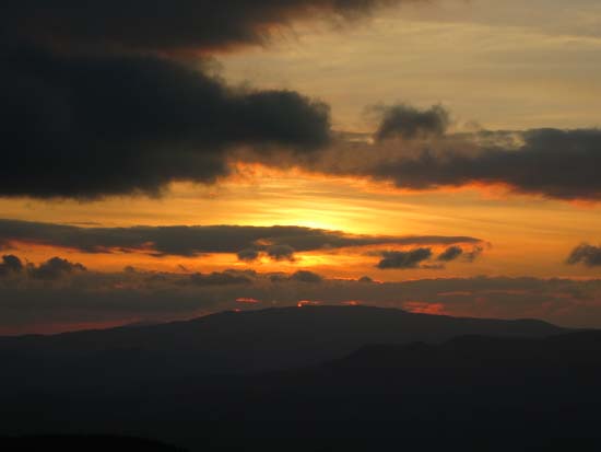 The sunset from Welch Mountain - Click to enlarge