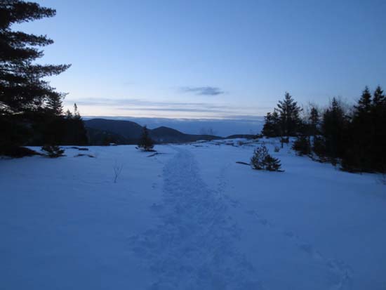 Heading up the Welch-Dickey Loop Trail to Welch Mountain