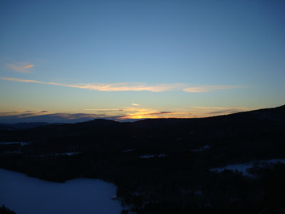 The sunset as seen from the West Rattlesnake ledges - Click to enlarge