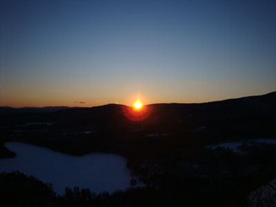 The sunset as seen from West Rattlesnake - Click to enlarge