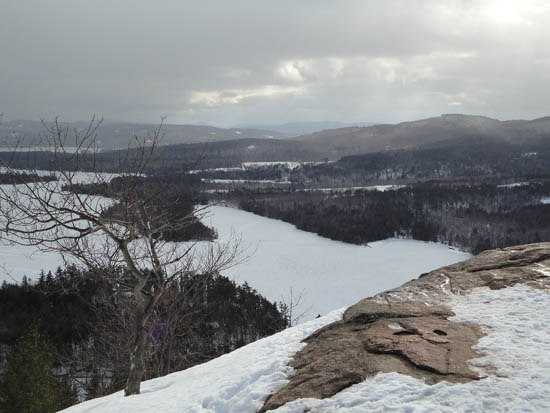 Looking at Squam Lake from West Rattlesnake - Click to enlarge