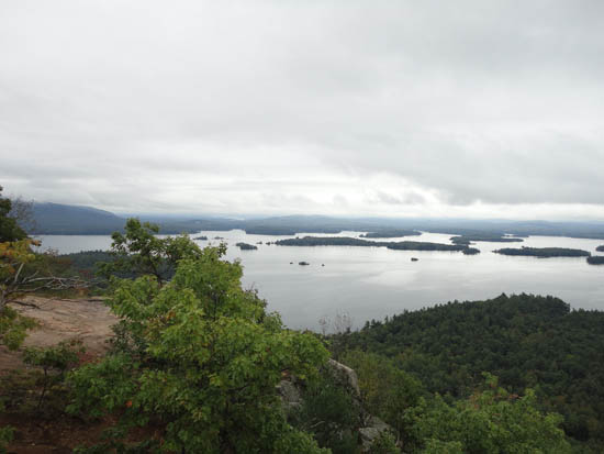 Looking at Squam Lake from West Rattlesnake - Click to enlarge
