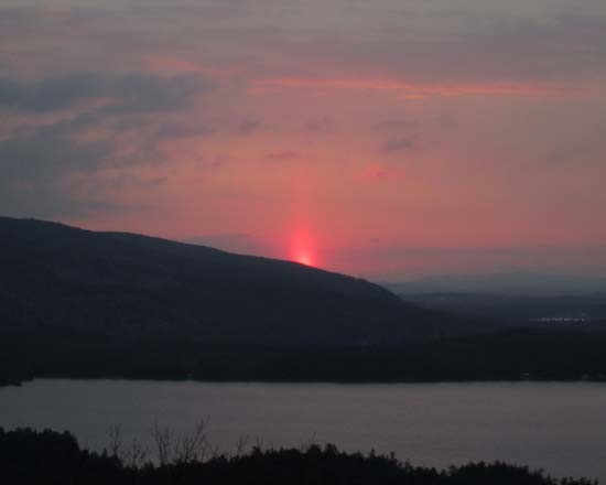 The sunrise from the West Rattlesnake ledges - Click to enlarge