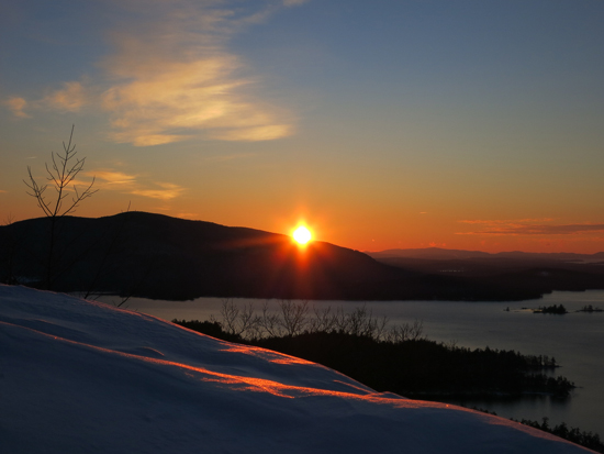 The sunrise from West Rattlesnake - Click to enlarge