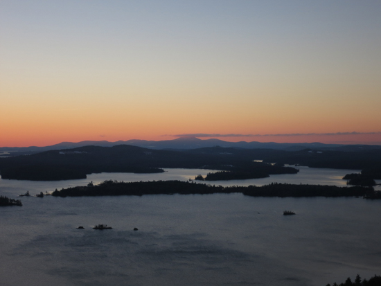 The sunrise from West Rattlesnake - Click to enlarge