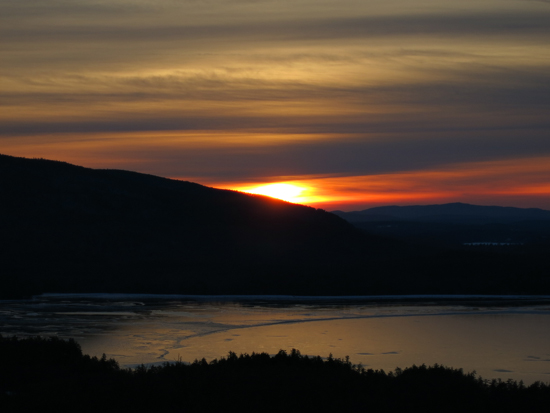 The sunrise from West Rattlesnake - Click to enlarge