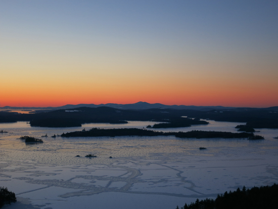 The sunrise from West Rattlesnake - Click to enlarge