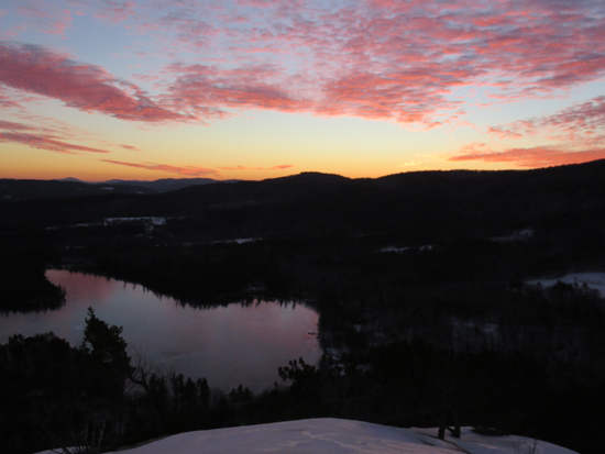 The sunset from West Rattlesnake - Click to enlarge