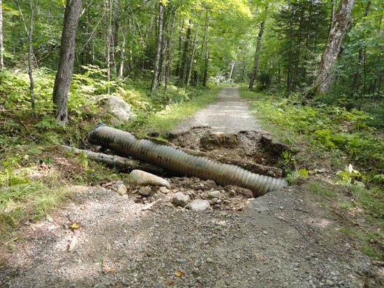 A subpar culvert on the Livermore Road