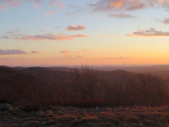 Looking at Pack Monadnock, Crotched Mountain, and Mt. Monadnock from Whiteface Mountain - Click to enlarge