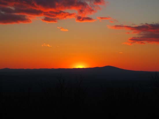 The sunset as seen from Whiteface Mountain - Click to enlarge
