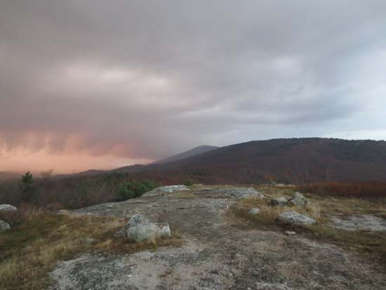 Looking at Gunstock, Belknap, and Piper Mountain from Whiteface Mountain - Click to enlarge
