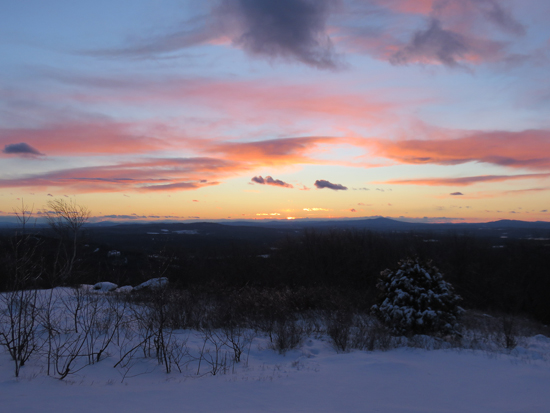 The sunset as seen from Whiteface Mountain - Click to enlarge