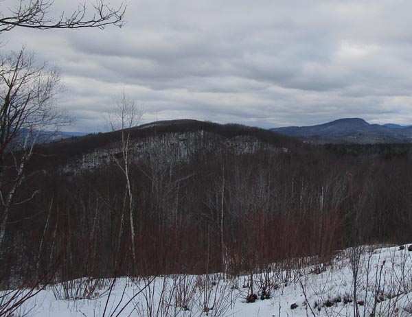 Whitten Woods North Peak as seen from South Peak