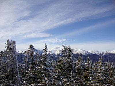 Looking at Mt. Washington from near the summit of Wildcat B - Click to enlarge