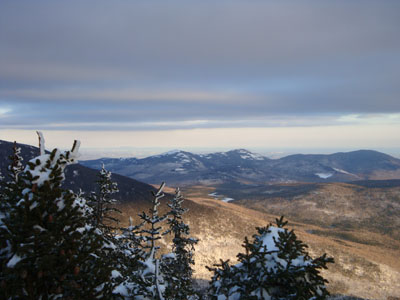 Looking at the Baldfaces from near the summit of Wildcat C - Click to enlarge