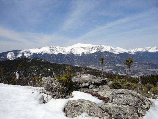 Looking Mt. Washington from a view ledge near the summit of Wildcat C - Click to enlarge