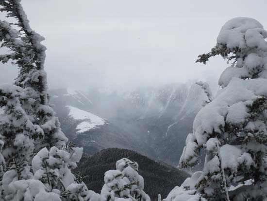 Slight views of the Presidentials as seen from near the summit of Wildcat C - Click to enlarge