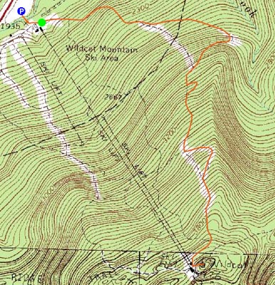 Topographic map of Wildcat D - Click to enlarge