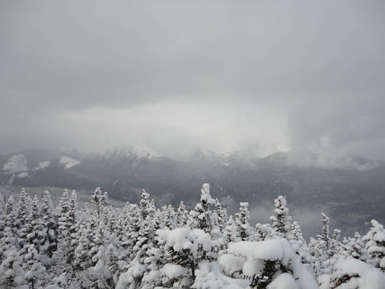 Obscured views toward the Presidentials from the Wildcat D observation deck - Click to enlarge