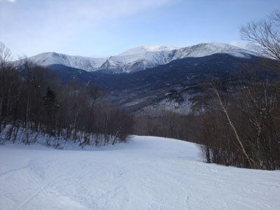 Looking down Lower Polecat on the way to Wildcat D