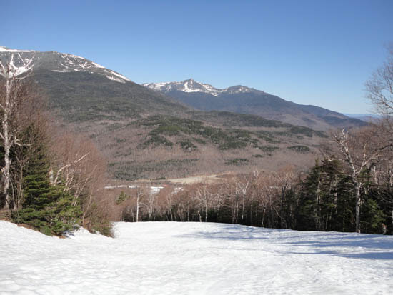 Looking down one of the ski trails on the way to Wildcat D