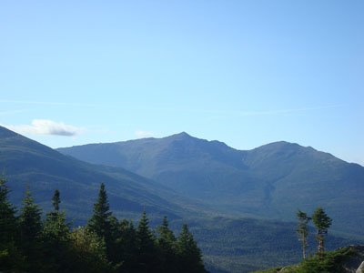 Looking at the Northern Presidentials from the top of the ski area between peaks E and D - Click to enlarge