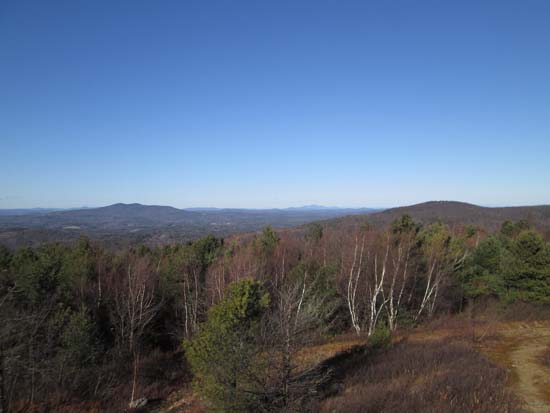 Looking north at Crotched Mountain and Mt. Kearsage from Winn Mountain - Click to enlarge