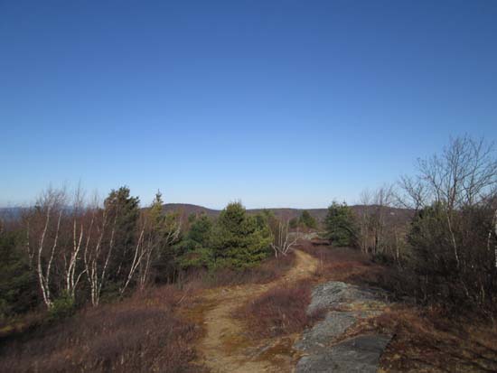 The last portion of trail/road near the summit of Winn Mountain
