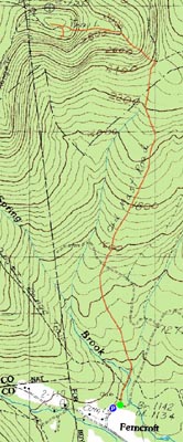 Topographic map of Wonalancet Hedgehog - Click to enlarge