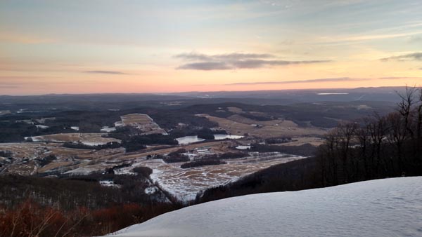 Looking northeast from near the summit of Utsayantha Mountain - Click to enlarge