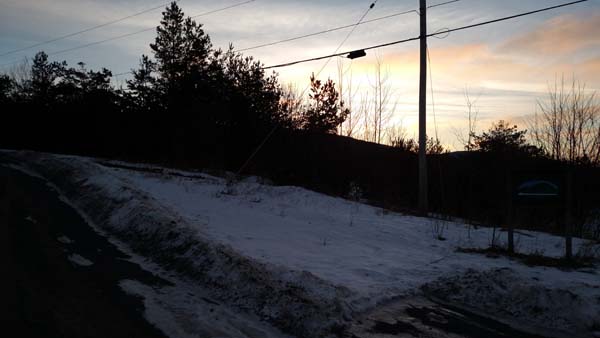 The bottom of Tower Road
