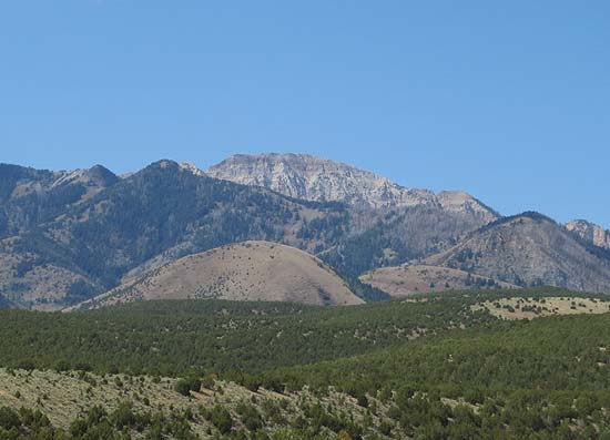 Deseret Peak as seen from South Willow Canyon Road