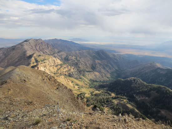 Looking north from Deseret Peak - Click to enlarge