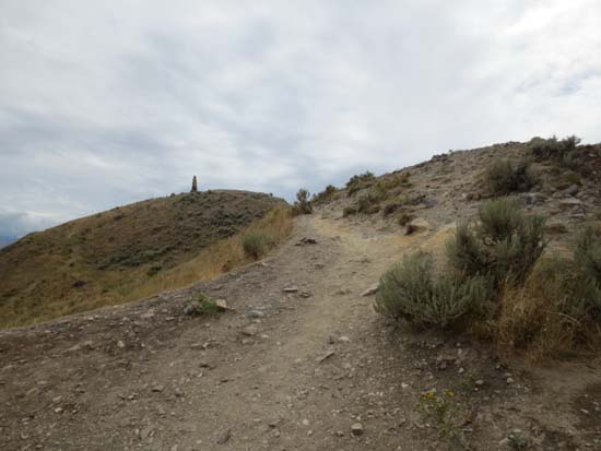 Looking up the trail to Ensign Peak