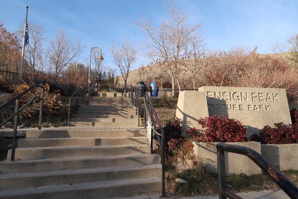 The Ensign Peak Nature Park entrance