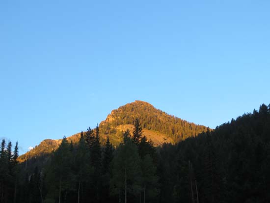 The north shoulder of Kessler Peak as seen from Big Cottonwood Canyon