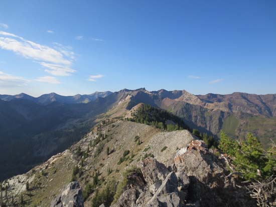 Looking south from Kessler Peak - Click to enlarge