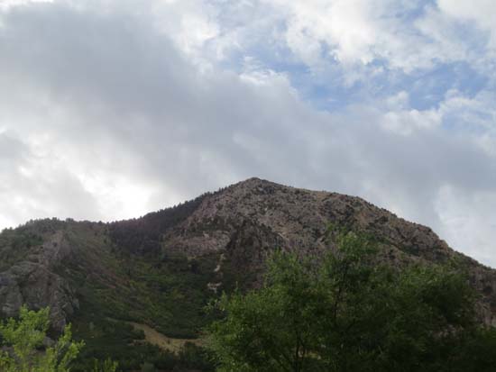 Looking toward Malans Peak from near 27th Street in Ogden