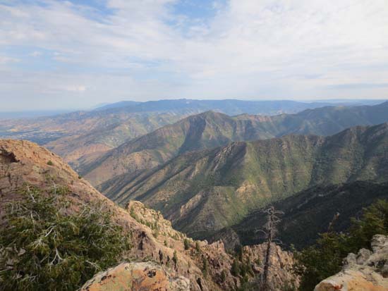 Looking north from Mt. Olympus - Click to enlarge