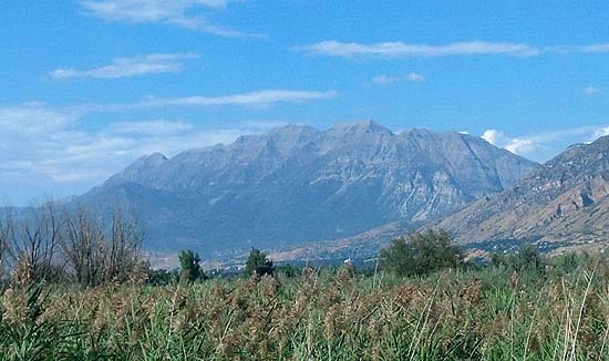 Mt. Timpanogos as seen from Springville