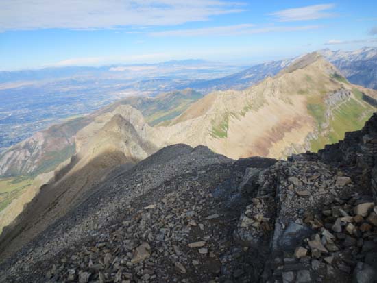 Nearing the top of Mt. Timpanogos