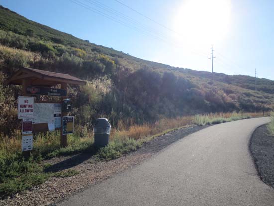 The Farm Trailhead on the Park City recreation trail
