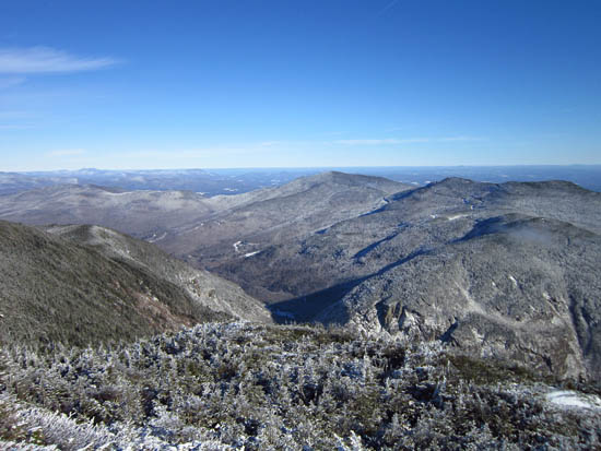 Looking toward Smugglers Notch from Adams Apple - Click to enlarge