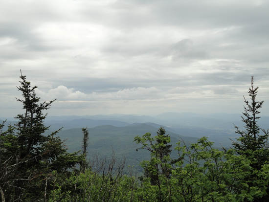 Looking southwest from near the summit of Blue Ridge Mountain - Click to enlarge