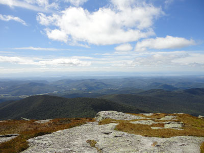 Looking west from the Camel's Hump summit - Click to enlarge