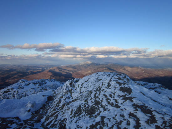 Looking at Mt. Mansfield from Camel's Hump - Click to enlarge