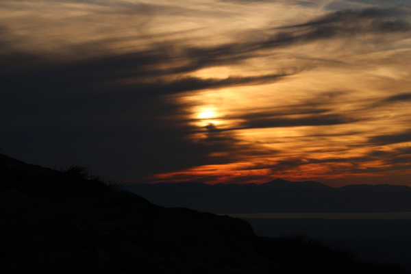The sunset from Camel's Hump - Click to enlarge